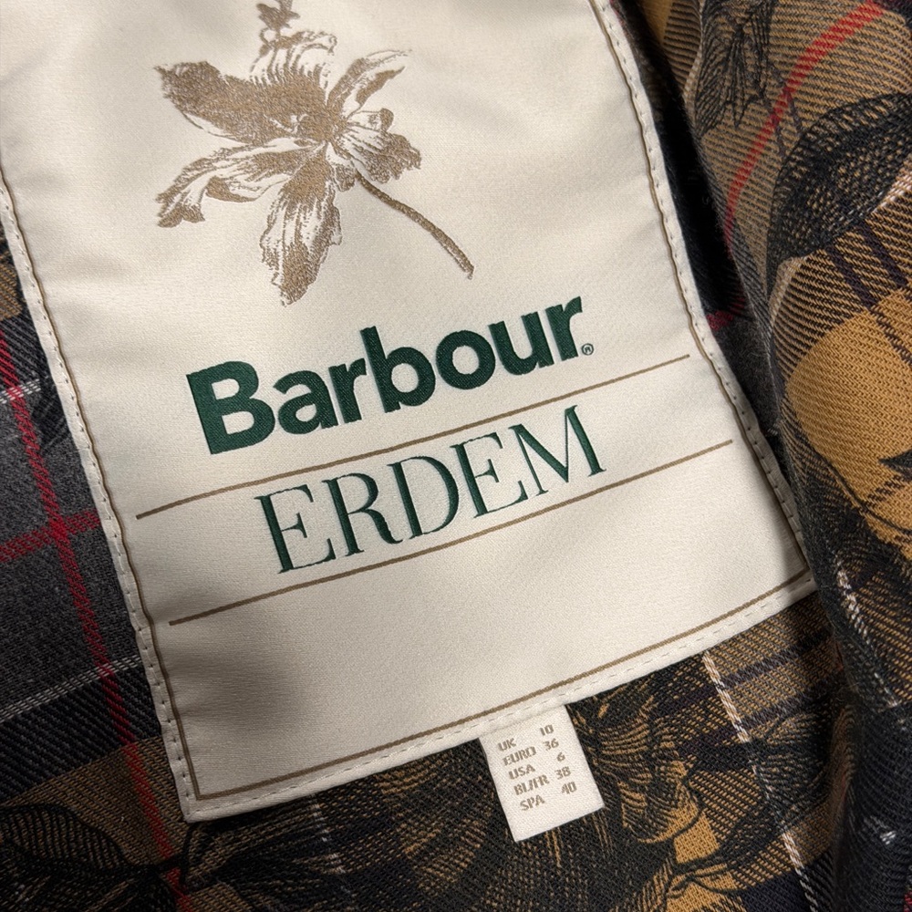 ERDEM x Barbour Dhalia Wax Jacket sand - Picture 13 of 17
